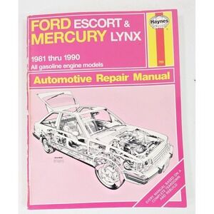 FORD Escort & Mercury Lynx 1981-1990 Haynes Automotive Repair Manual #789